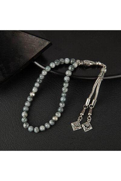 OSMANLI DOĞAL TAŞ Labradorit Doğal Taş Tesbih 33 lük - 6mm