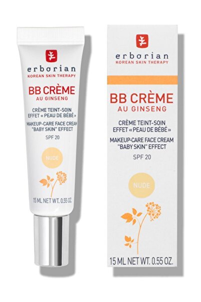 erborian BB Crème Au Ginseng - Baby Skin Effect Makeup-Care Face CreamSPF20+ ...