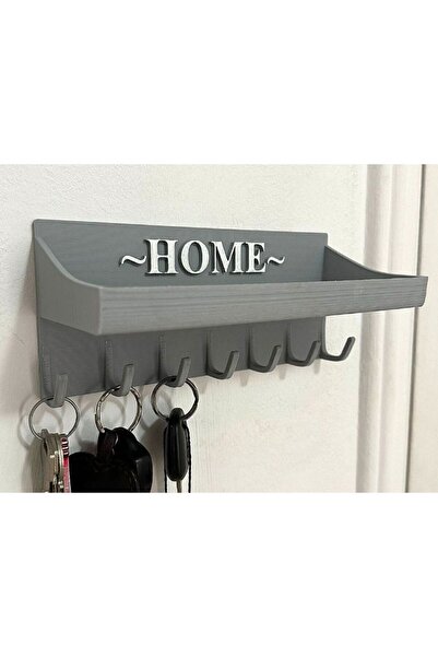 KURT3D Anahtar Askılığı Home(Ev) Yazılı