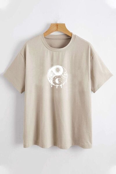 trendypassion Koszulka unisex w stylu Ying&yang