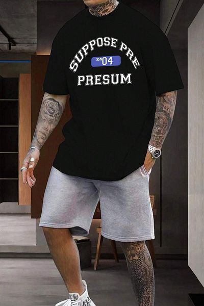 uyguntarz Unisex Σετ εμπριμέ σορτς