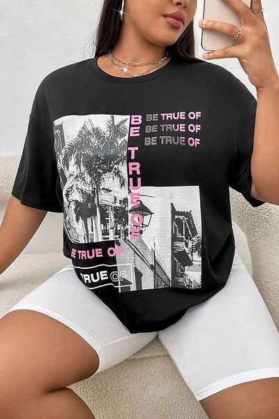 uyguntarz Μπλουζάκι Unisex Be True Of Printed Design