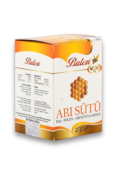 Balen Arı Sütü Bal Polen Çocuk Doz (4000 MG) 230 gr