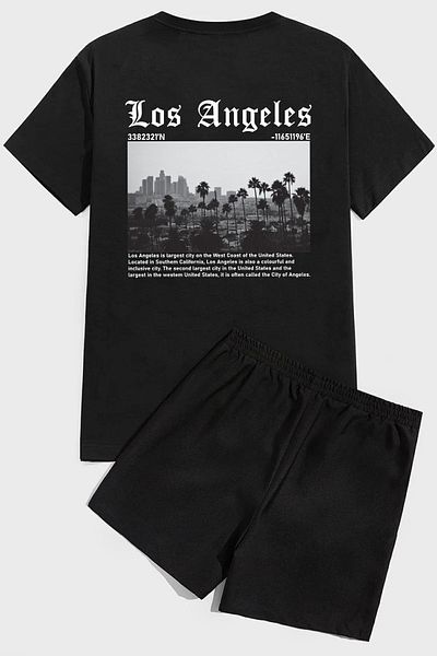uyguntarz Σετ σορτς εκτύπωσης Los Angles