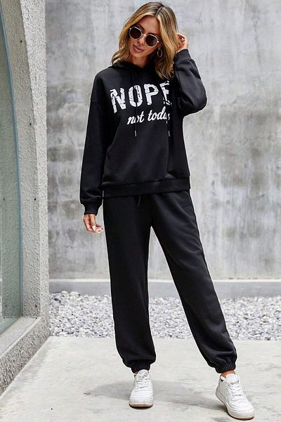 uyguntarz Σετ φόρμας Unisex Nope Printed