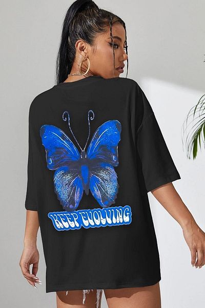 uyguntarz Μπλουζάκι Unisex με στάμπα με πεταλούδα