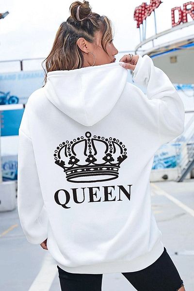 uyguntarz Φούτερ με στάμπα Quenn Back Unisex