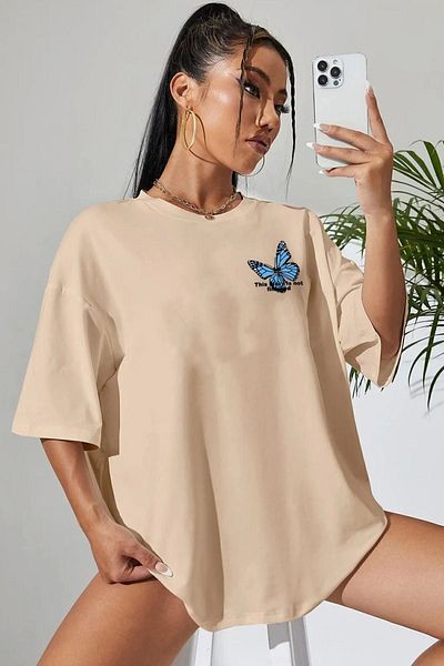 uyguntarz Unisex-T-Shirt mit Schmetterlingsmuster