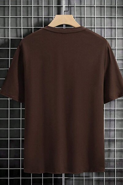 uyguntarz Bedrucktes Oversize-T-Shirt mit Los-Angles-Print für Herren