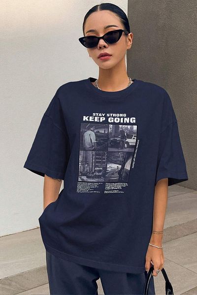 uyguntarz Μπλουζάκι Unisex με τυπωμένο σχέδιο KeepGoing