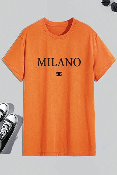uyguntarz Milano Bedrucktes Herren-T-Shirt in Übergröße