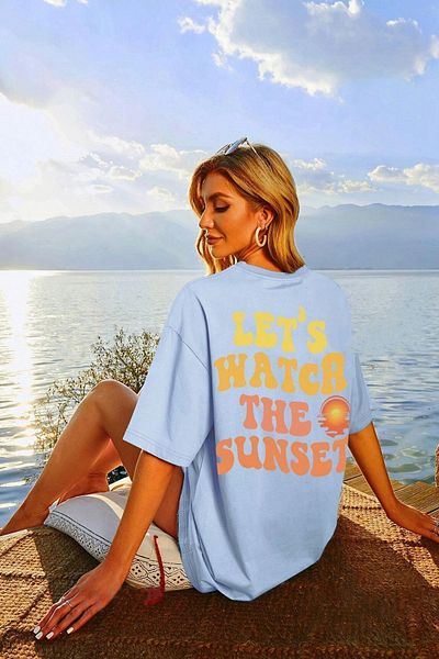 uyguntarz Μπλουζάκι Unisex Lets Watch The Sunset Design