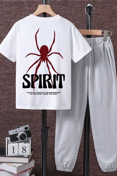uyguntarz Σετ παιδικές φόρμες Spirit Printed
