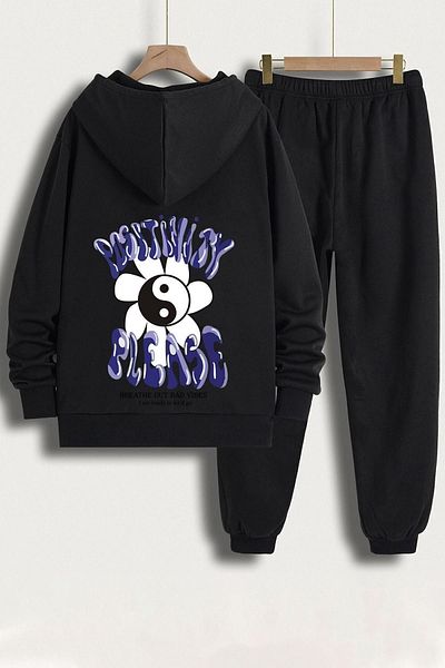 uyguntarz Σετ φόρμας Unisex Positivity Printed