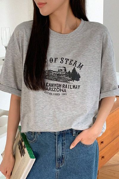 uyguntarz Μπλουζάκι Unisex Age Of Steam Printed Design