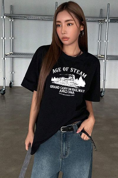 uyguntarz Μπλουζάκι Unisex Age Of Steam Printed Design