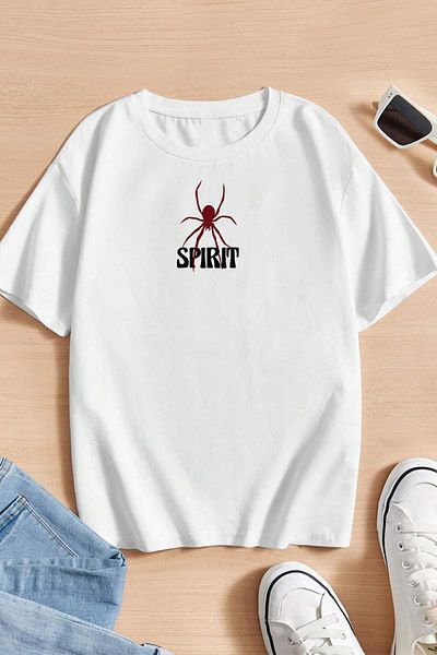 uyguntarz Tricou din bumbac imprimat Spirit pentru copii