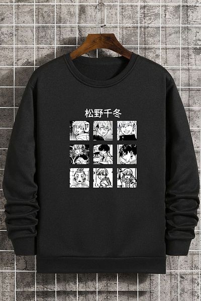 uyguntarz Унисекс суитшърт Ken Kaneki с щампа с кръгло деколте