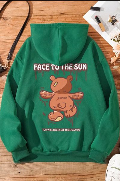 uyguntarz Unisex φούτερ με στάμπα Face To The Sun