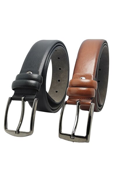 EDS DERİ ÜRÜNLERİ Centura Battal pentru bărbați din 2 piese