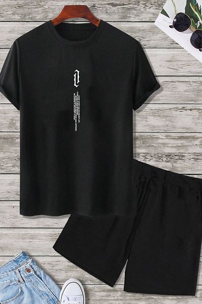 uyguntarz Aleman Rapero-Print-Shorts-Set