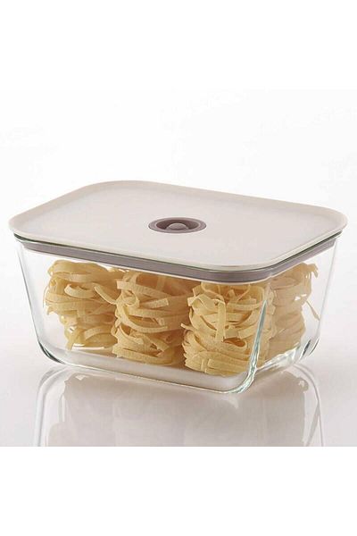 NEOFLAM Fika Clik Rectangular Storage Container Beige 4 Piece Set