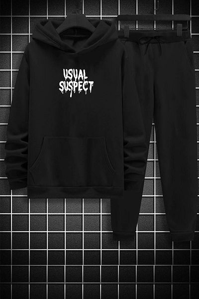 uyguntarz Σετ φόρμας Unisex Usual Suspect Printed