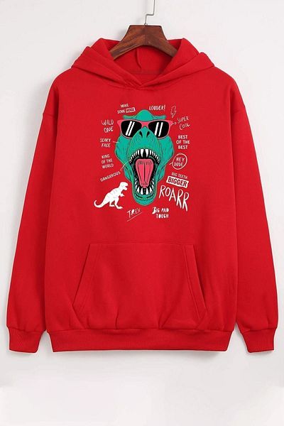 uyguntarz Унисекс суичър с щампа T - Rex