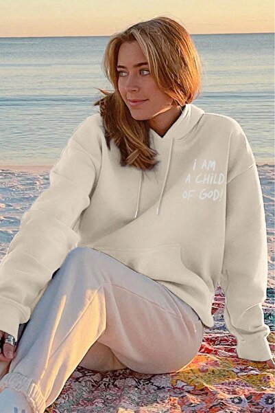 uyguntarz Übergroßes Sweatshirt – Rückseite bedruckt