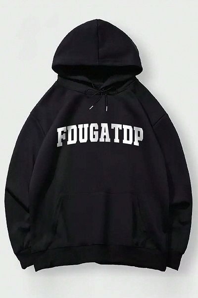 uyguntarz Fdugatdp You - суичър с голям размер с щампи
