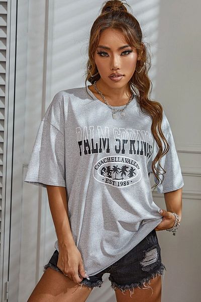 uyguntarz Unisex-T-Shirt mit Palm Springs-Aufdruck
