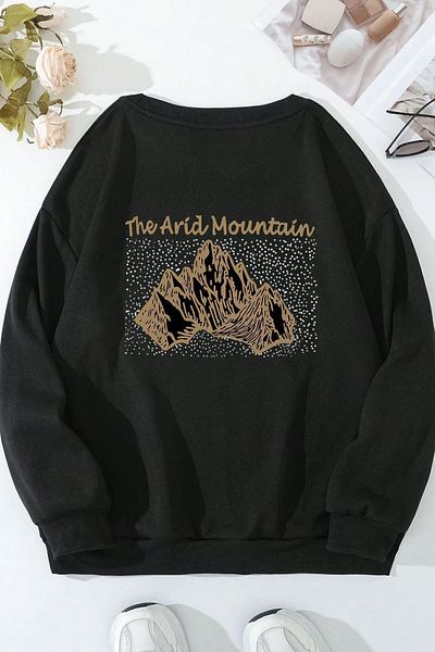 uyguntarz Φούτερ με θέμα Unisex Space Crewnneck