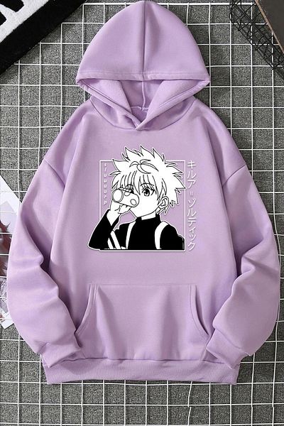 uyguntarz Φούτερ με στάμπα Unisex Killua Zoldyck