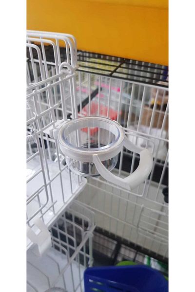 T-Pet Clamped Food Bowl with Perch X 2 Pieces