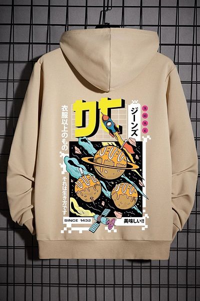 uyguntarz Unisex φούτερ με στάμπα Tokoyaki