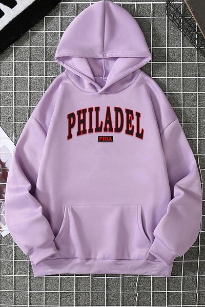 uyguntarz Унисекс суичър с щампа Philadelphia