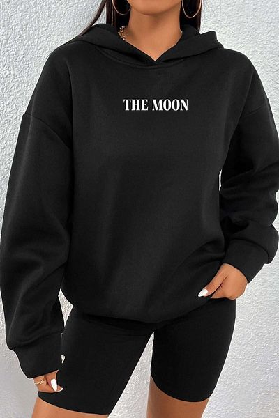 uyguntarz Унисекс суичър с щампа The Moon