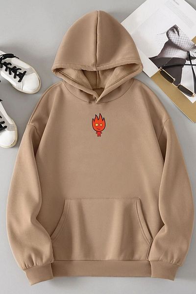uyguntarz Unisex Φούτερ με στάμπα Fire Avatar