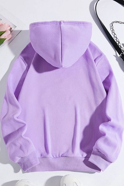 uyguntarz Unisex-Sweatshirt mit Herz-Aufdruck in Übergröße