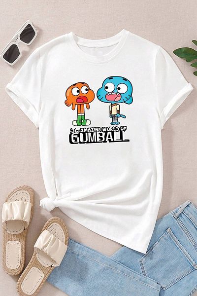 uyguntarz Unisex-T-Shirt mit Gumball-Aufdruck