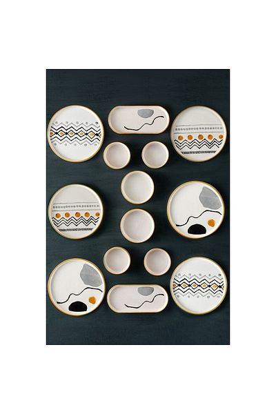 Vienev 14 Piece Breakfast Set for 6 Persons Axial