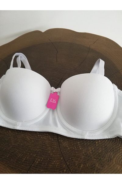 F.K 124 Push-Up Strapless Bra White