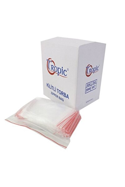 Tropic Kilitli Naylon Poşet (kilitli Naylon Torba) 6x7 Cm (100 Adet)