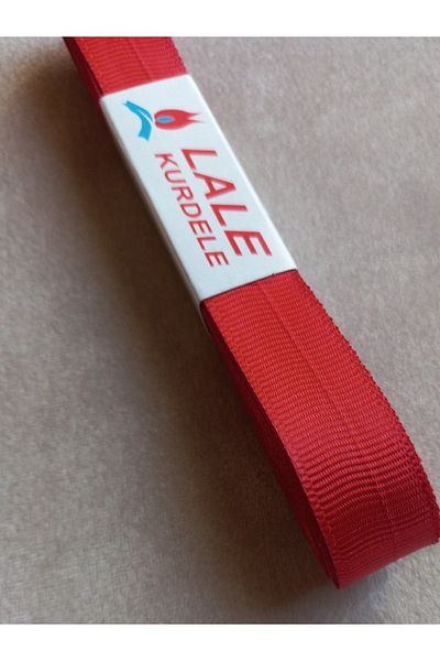 yörük tuhafiye 2 cm 10 Meters Red Grosgrain Ribbon - One Ball