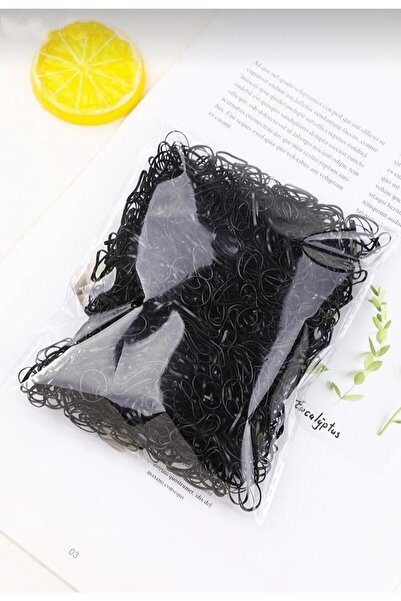 Monalisa 500 Adet Siyah Perma Saç Örgü Lastiği