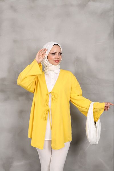 MODA VEDAT Кимоно с панделка от терикотон