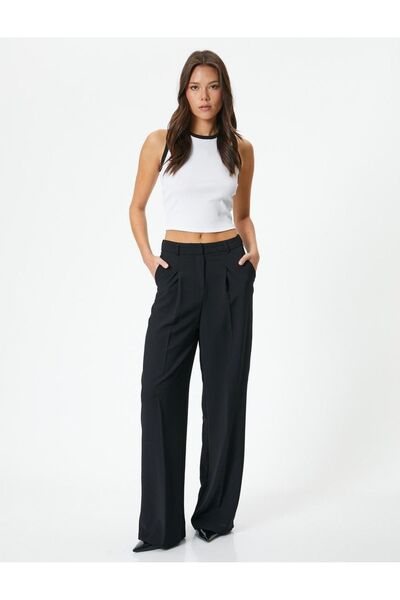 Koton Γυναικείο Crop Tank Top με ραβδώσεις