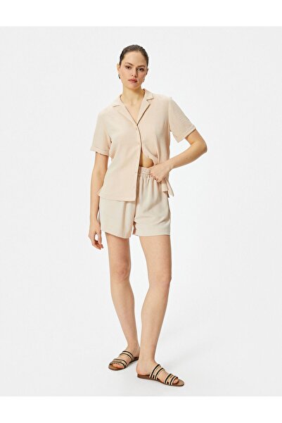 Koton Γυναικείο κοντομάνικο πουκάμισο