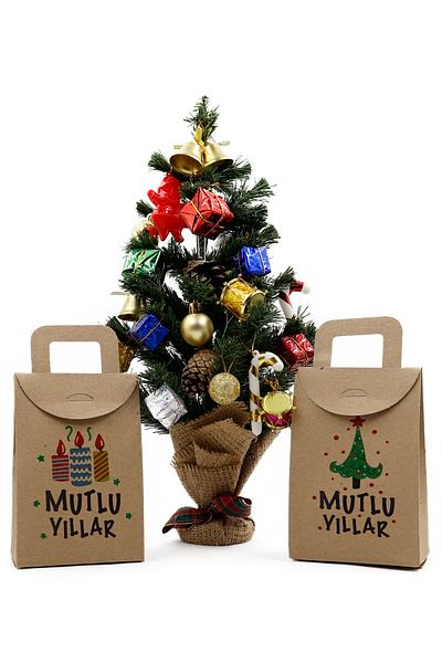 reprodesign New Year's Themed 5 Model Gift Box - 10X15 Cm, 20 Pieces