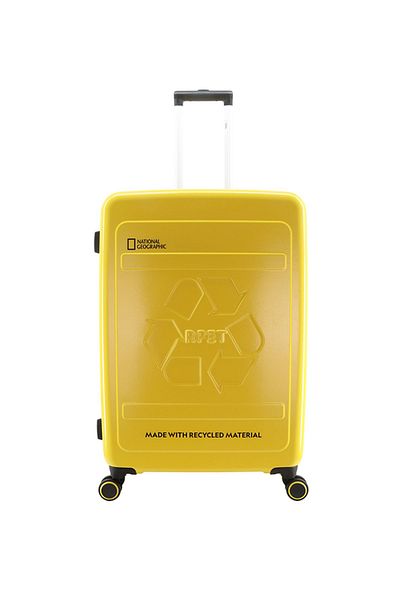 NATIONAL GEOGRAPHIC RPET Balance Luggage Trolley Large Check-In Yellow
